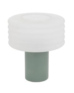 Ndricues tavoline, E27, H.36cm, jeshile, qelq