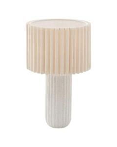 Ndricues tavoline, E27, H.43cm, qeramike, bezhe