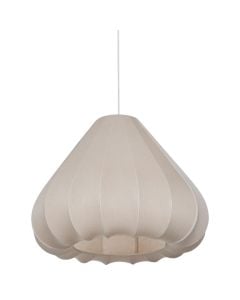 Ndricues i varur, E27, tekstil, D.49cm, bezhe
