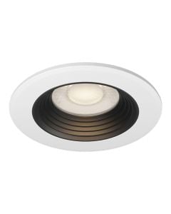 Circular spot, LED, 6.5W, 630lm, 3000-6400K, D.8.5cm, H.3cm, plastic, white, IP20, Dimmable