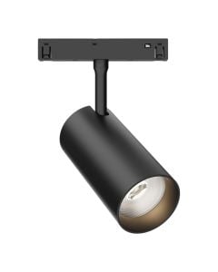 Magnetic track spotlight, 48V, 18W, 1580lm, 3000-6400K, black, aluminum, D.6cm