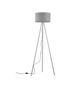 Ndricues pedan, E27, metal/tekstil, D.38cm, H.155cm, gri