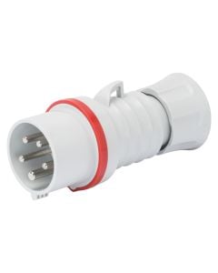 Industrial plug, 3P+T, 32A, 400V