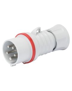Industrial plug, 3P+N+T, 32A, 400V