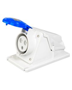 Industrial wall socket, 2P+T, 32A, 200-250V