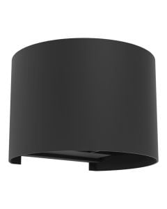 Ndricues muri I jashtem, 840lm, 3000K, alumin, IP54, 13x10cm, e zeze