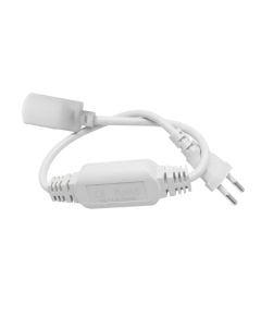 Connector for lighting tube, 220V, white