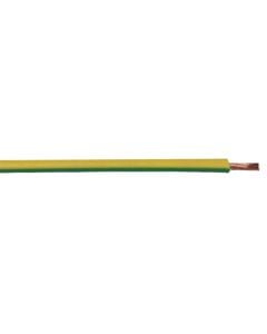 Electrical wire 1x4mm², Green&yellow color N07V-K, Fire resistant