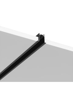 Magnetic strip for spotlights, recessed, 1m, 48V, black