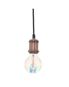 Portollambe me kordon, E27, H.80cm, cooper