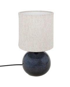 Ndricues tavoline, E14, H.28cm, qeramike, blu