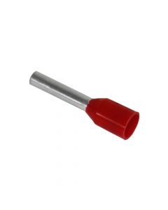 Insulated Cord end Terminal 1mm² / 8mm, 100pc/bag