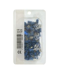 Insulated F Terminals 1.5-2.5mm² / 4.8mm, 100pc/pack