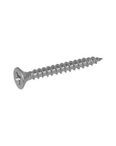 Cross recessed countersunk head wood screw 3.9x38 mm stainless steel