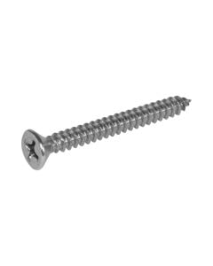 Cross recessed countersunk head wood screw 4.2x45 mm stainless steel