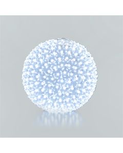 Sphere with flowers and 300 cold white LED, D26 cm