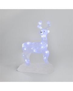 Decorative Deer with 50 LED lihgts white, 32x20x49 cm