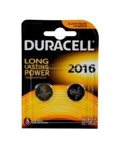 Duracell CR2016 3V Lithium Coin Button Battery 2pc