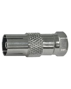 Konektor per kabell koaksial IEC femer ne F mashkull