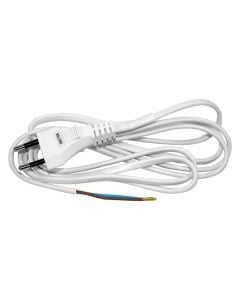 Flat cable 2*0,75mm2*2m, white