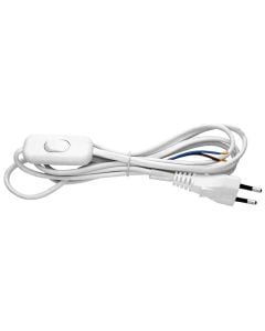 Flexo cord w/switch 2x0,75mm2