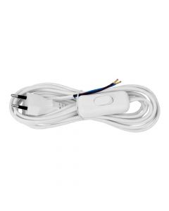 Flexo cord w/switch 2x0,75mm2