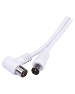 Kabell antene TV 90° IEC 5m, i bardhe
