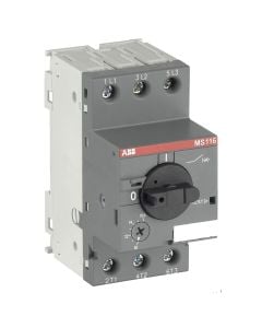 Manual Motor Starter  MS116-0.40, Ie = 0.25-0.40 A, Ics = 50 kA /400 V AC