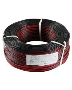 Audio cable 2x1 mm², black/red
