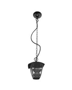 Outdoor Light SELENE 1xE27, IP44, 16.5x82.5 cm, aluminum/glass, black