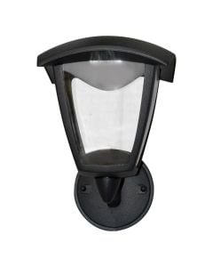 Outdoor LED Wall Light SELENE 1xE27, IP44, 19.4x16.2x23.2 cm, aluminum/glass, black