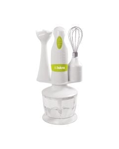 Blender dore Iskra HB-01 SET 200W, 800ml, me dy nivele shpejtesie, ngjyre te bardhe