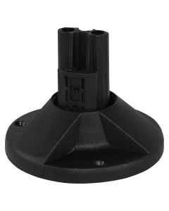 Bazament për ndricues të jashtëm Glob D6 cm, plastik, ngjyrë të zezë