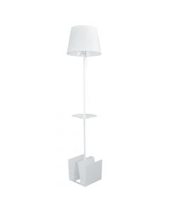 Floor lamp, E27 1xMax.60W，metal and fabric shade,shade:dia38x30cm, WITH USB CHARGER