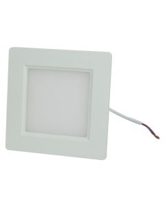 LED downlight square fmt, 6 W, 6000K, 25000 hrs, 90-265 V AC, 12.1x2.9 cm