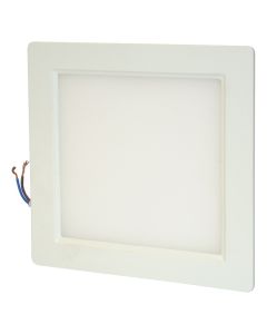 LED downlight square fmt, 12 W, 6000K, 25000 hrs, 90-265 V AC, 17.1x2.9 cm