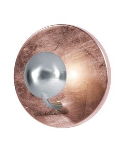 Ndricues muri TRIO Aurora 1x LED SMD, 3.2 Watt, 3000K, 300 lm,  Ø20x12 cm, metal, ngj. bakri/inoks