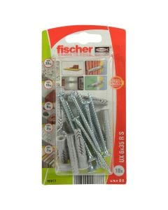 Fischer Universal plug UX 6 x 35 RS K with rim and screw 3.5 x 45