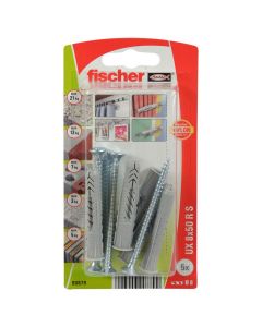 Fischer Universal plug UX 8 x 50 RS K with rim and screw 5 x 70
