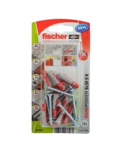 Fischer Universal plug 12 x DUOPOWER 6 x 30, 12 x countersunk-head screw 4.5 x 40