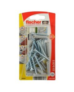 Fischer Expansion plug 15 x SX 6 x 30, 15 x chipboard screw 4.5 x 40