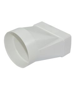 Round to square reducer 60 x 120mm