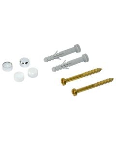 Upe plastike+Vidë e kromuar me rondele plastike +tap maskimi e komuar 6 x 65