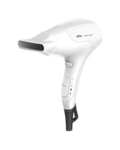 Braun Satin Hair HD 180, 1800 W, White, 1.8 m, Hanging loop
