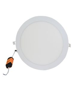 Spot rrethor SMD LED Lambario 24W, 1752 lm, 3000K, Ø28.5x30x2 cm, 30000 hrs, alumin/PMMA