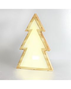 Ndriçues dekorativ ne formë Pemë LED, 2xAA, 50x34 cm, dru, IP20