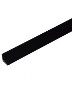 Angle 1m PVC black mat L.1000X15XH.15MM