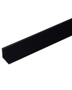 Angle 1m PVC black mat L.1000X25XH.25MM