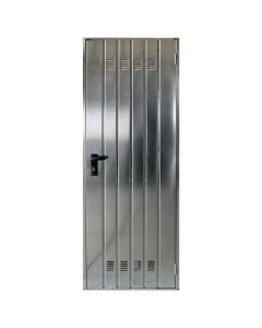 Zinc plated metal door 90x200x4.5 cm