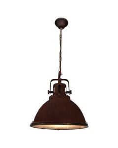 Pending Lamp Jesper Brilliant  E27,1x60W, H130xD38 cm, rust color, metal/glass